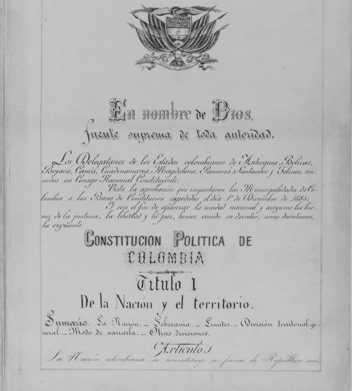 Historia de las constituciones políticas de Colombia Señal Colombia